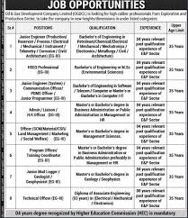 Jobs Are Available At Www Abujan Com Oil Gas Development Company Limited Ogdcl Is Looking For High Caliber Professionals Fro Job Driver Job Jobs In Islamabad