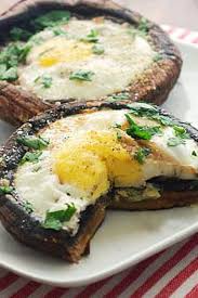 Eggs Baked In Portobello Mushrooms Recipe Recipe Portobello Mushroom Recipes Mushroom Recipes Stuffed Mushrooms