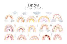 Download Watercolor Rainbow Clipart Patterns Watercolor Rainbow Rainbow Clipart Rainbow