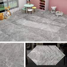 Installing self adhesive floor tiles on concrete. Amazon Com Livelynine Concrete Grey Peel And Stick Floor Tile 12x12 Inch 16 Pack Vinyl Flooring Peel And Stick Waterproof Self Adhesive Floor Tiles For Bathroom Bedroom Farmhouse Kitchen Flooring Stickers Everything