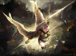 Light Warrior Ange Dechu Archange Art Conceptuel