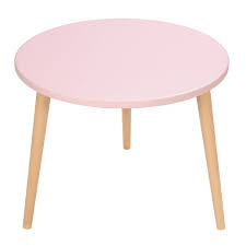 Il peut être seul ou avec ses amis. Table Ronde Enfant Rose Planetbaby Eu Meubles Et Deco Chambre D Enfant