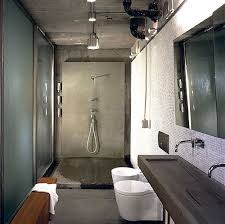 Frosted Glass And Concrete Bathroom Shower Industrial Interior Design Masculine Bathroom Design Industrial Bathroom Decor