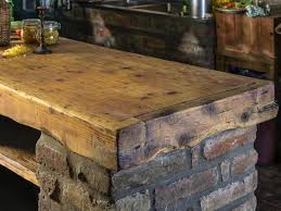 rustic outdoor kitchen countertop