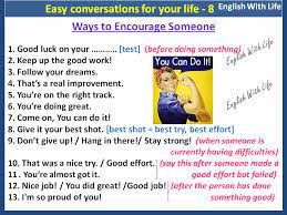 How to encourage someone in english. Ways To Encourage Someone Vocabulary Home