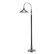 Monteaux Lighting 61 In Chrome And Black Led Floor Lamp F2001 Floor Lamp Led Floor Lamp Floor Lamp With Shelves