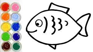 Fish coloring and drawing for Kids - YouTube