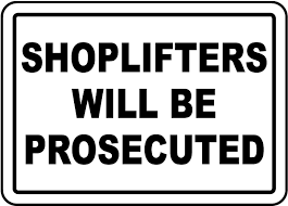 Convicts were drawn in a cart through the streets from newgate, and, after they were given a chance to speak to the crowd (and, it was hoped, confess their sins), they were. Shoplifters Will Be Prosecuted Sign F8074 By Safetysign Com