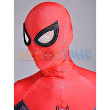 In the new picture they released you can tell if you look closely that it is metal and has a shine to it, similar in the shoulders where it has hinges like the iron man armor, it also looks like it make be black or a very, very dark blue. Spider Man Homecoming Costume Brighter Version Spiderman Suit