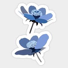 Pick the best from trending #flower stickers, edit them and share with the world. Blue Flowers Sticker For Laptop Laptop Stickers Cute Stickers Fun Stickers