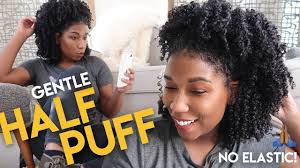 I've created 2 simple styles that work great on stretched curls and can be created within minutes. Half Up Half Down Hair Hack