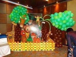 Decorate with jungle and safari themes for birthdays, vacation bible schools, and classrooms. Birthday Jungle Theme Balloon Decoration Service Area Size 5000 Aquare Feet Rs 10000 Day Id 17144439291