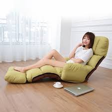 Sunsky C5 Lazy Sofa Bed Bedroom Leisure Armrest Recliner Single Sofa Recliner Green