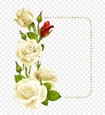 Download and use 10,000+ roses stock photos for free. Flower Garden Borders Clipart Graphic Free Stock 22 White Roses Border Frame Hd Png Download Vhv