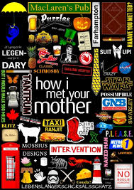 The story of the mother, from her traumatic 21st birthday to a number of close calls storyline. Wall Art Canvas Print And Poster Of How I Met Your Mother Poster Collage Iconographic