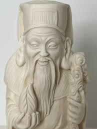 Buy Vintage Dime Store Resin Asian Bearded Man With Staff and Deer. Edward  P Paul & Company Online in India