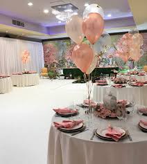 Rose Gold Balloon Table Clusters Gold Balloons Rose Gold Table Rose Gold Balloons