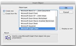 Link Excel Chart To Powerpoint And Word Using Ole