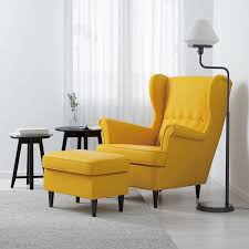 Strandmon Wing Chair Skiftebo Yellow Ikea Yellow Chair Comfy Chairs Yellow Accent Chairs