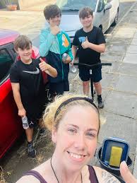 Boys Helping with Client Check-in at Work