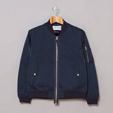 Our Legacy Bomber Jacket Oil Blue Oi Polloi Blue Bomber Jacket Bomber Jacket Leather Jacket Men