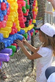 Fotosearch enhanced rf royalty free. Big Public Art Made With Recycled Plastic Bottles And Chain Link Fence Recycled Crafts