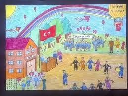 23 Nisan Ulusal Egemenlik Ve Cocuk Bayrami Resim Yarismasi Ile Ilgili Gorsel Sonucu Cizim Resim Nisan