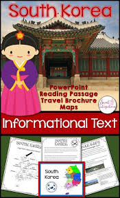 Study South Korea With Your 3rd 4th 5th Grade And Home School Students With This Information Text Brochure A Country Studies Informational Text South Korea