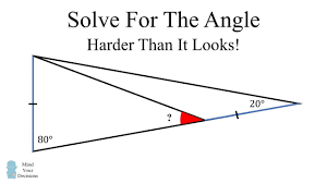 Solve For The Angle Viral Math Challenge Math Challenge Math Math Genius