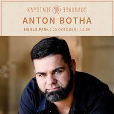 🎶 Live Performance this Sunday: Anton Botha at Kapstadt Brauhaus  Menlopark! 🎶 Join us this Sunday, 20th October at 1 PM, for an  unforgettable afternoon with Anton Botha, live at Kapstadt Brauhaus