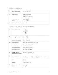 Ib Sl Math Formula Booklet 2022 Ingel Soong