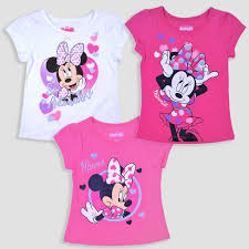 Hello select your address all. Toddler Girls 3pk Disney Mickey Mouse Friends Minnie Mouse Short Sleeve T Shirt Pink White Target
