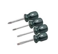 4 Piece SureGrip Short Screwdriver Set