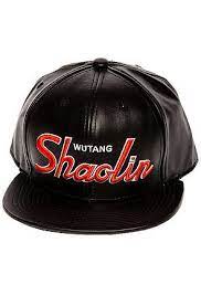 Wutang Brand Limited Hat Shaolin Vegan Leather In Black Leather Hats Vegan Leather Leather