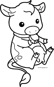Baby Cow Chibi Farm Cow Coloring Page Cow Coloring Pages Cow Colour Coloring Pages Whether you are seeking a cartoon image of a large eyed cute calf, cute baby tiger cub, baby elephant or even a cute spider, you will find many cute pictures that you will enjoy coloring.