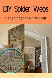 Diy Spider Webs Spider Web Spider Hula Hoop