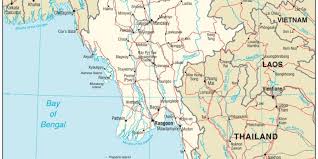 Länder in sechsecken der weltkarte. Myanmar Karte Wo Liegt Myanmar Burma