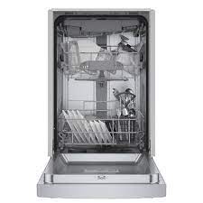 As long as the rinse water is hot enough, the dishes will be hot when the rinse cycle is complete. Bosch 300 46 Decibel Front Control 18 In Built In Dishwasher Stainless Steel Energy Star Ada Compliant In The Built In Dishwashers Department At Lowes Com
