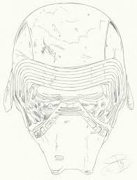 The name is derived from kylo ren's birthname ben solo, combined. Star Wars Coloring Pages Kylo Ren Coloring And Drawing