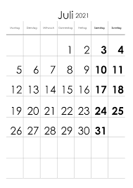 34+ download desain kalender 2021 cdr. Druckbare Juli 2021 Kalender Vorlage Zum Ausdrucken Pdf Excel The Beste Kalender