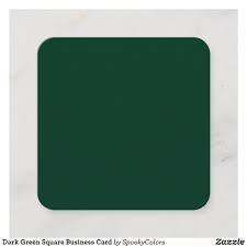 Dark Green Square Business Card Zazzle Com In 2021 Dark Green Aesthetic Green Aesthetic Dark Green