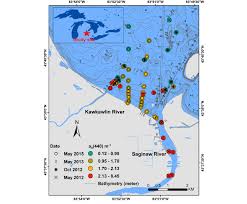 The 54 Samples Located In The Saginaw River Kawkawlin River