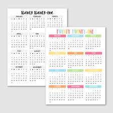 Read more to learn how to get your free download. 2021 Year At A Glance Free Printable Krafty Planner