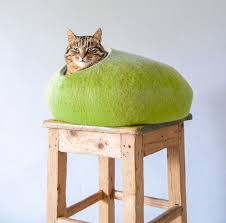 Cat Bed Ideas Modern Felt Cat Caves By Bureburepets