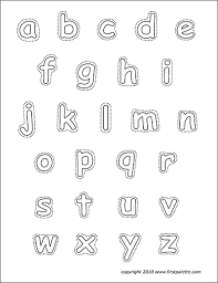 See below six sample pages, two with capital letters a to z, then a further four pages with groups of capital letters for cutting out. Alphabet Lower Case Letters Free Printable Templates Coloring Pages Firstpalette Com