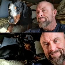 A slave to the dog and a sunny day!!! He just wants to sleep after his mid  day walk! The perfect photo... no chance😁