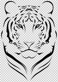 Bengal Tiger Face Png Animal Art Big Cats Black Carnivoran Tiger Illustration Tiger Face Tiger Stencil