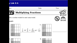 But there's another common way to think about multiplication: 8 6 Area Model For Multiplying Fractions Ms Swiontek