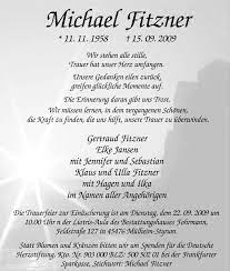 Maybe you would like to learn more about one of these? Traueranzeigen Von Michael Fitzner Waz Trauer De