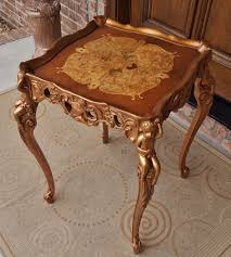 Antique french coffee table gilt gold and mirror. 1920s French Marquetry Louis Xv Rococo Burled Inlay Table Gilt Wood Cherubs Louisxiiixivxvxvi Un Coffee Table Wood Rococo Furniture Burled Wood Coffee Table